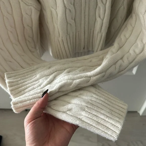 Sunday Best White Octavia Sweater Zip Up - Picture 4 of 9